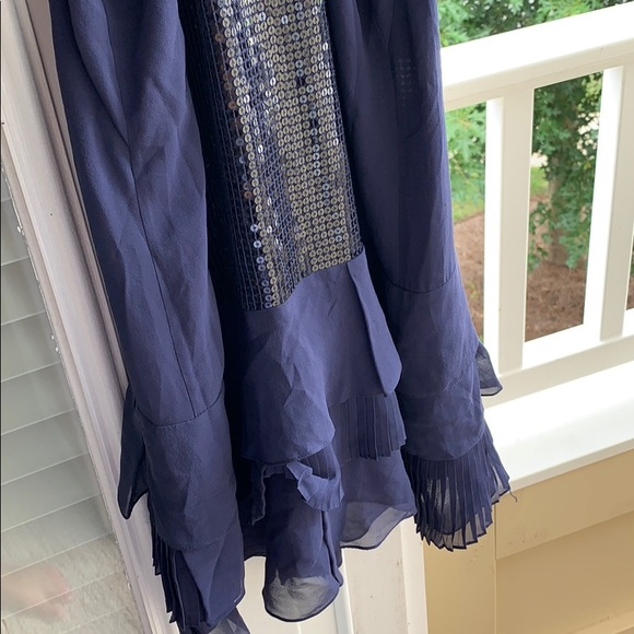 BCBG MaxAzria NAVY XS Sequin Dress - Picture 8 of 9